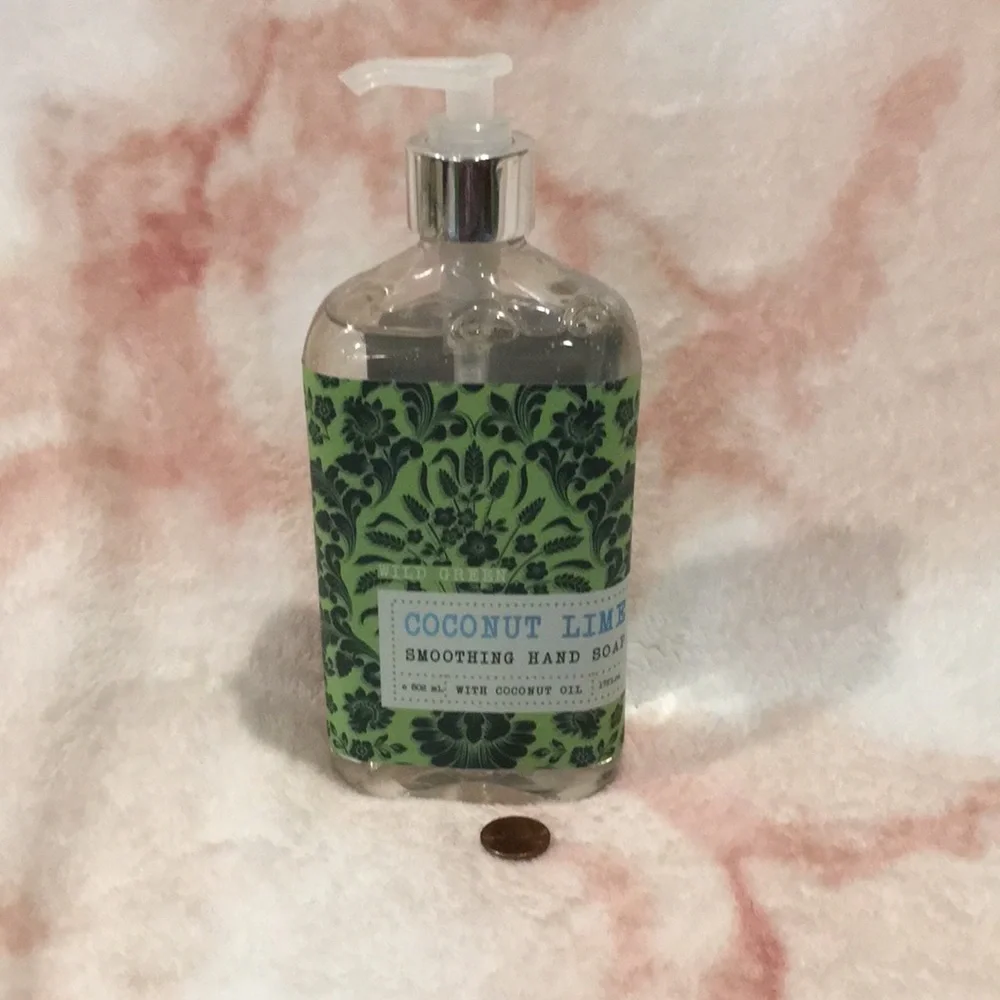 WildGreenCoconut Lime Scented Soothing Hand Soap with Coconut Oil large 17oz NWT - Picture 11 of 14